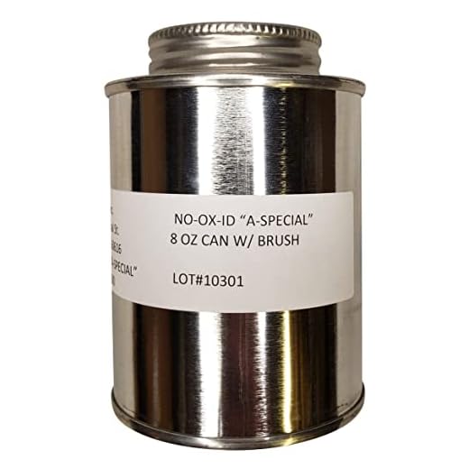 Sanchem NO-OX-ID A-Special- Electrical Contact Grease - Keeps Metals Free of Rust and Corrosion - 8 Oz Tin with Brush