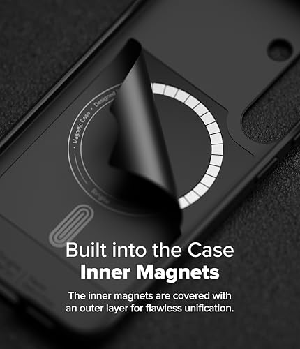 Image of Ringke Onyx Magnetic Compatible with Samsung Galaxy S25 Plus Case Cover [Strong Magnet] Military-Grade Protection TPU Shockproof Rugged Bumper Full Protection S25 Plus Back Cover - Black