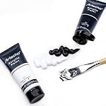 Artecho Peinture acrylique, blanche et noire (120ml / 4.05oz) Tubes, Peintures artisanales pour toile, Pierre, Pierres, Bois, Tissu, Fournitures d'art