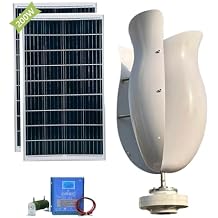 3000W Tulip Type Wind Turbine 12v 24v 48v Vertical Axis Wind Turbine Generator Kit Free Energy Windmill Wind Turbine Generator Wind and Solar Complementary Power Generation System12V