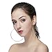 Extra Large Non Pierced Earrings for Women Men - Big Round Circle Clip On Huggie Hoop Earrings Hypoallergenic (Silver, 100)
