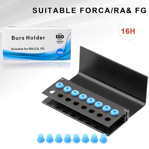 Yohoso YH-16324K 3Pcs Bur Holder Endo Box With Cover Design For 16 Holes Tips Block Organizers Sterilizer Aluminium Alloy Case  thumb #3