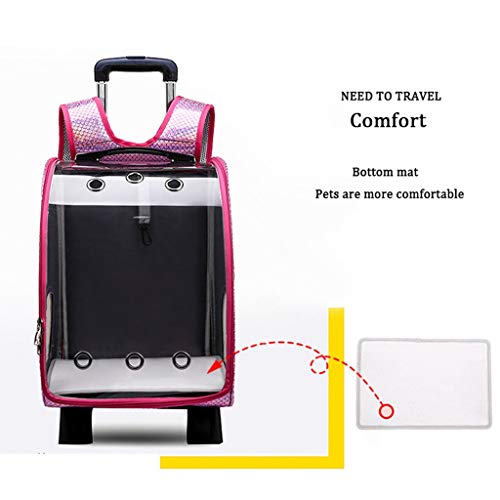 Pet Travel Carrier Zaino Trolley e Maniglia