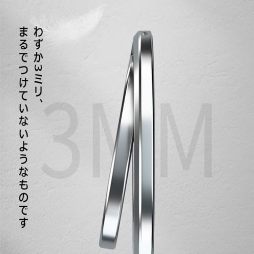 360度回転式 スマホリング : マグネット式 携帯電話 ホルダー リング マグセーフ バンカーリング 角度調整 スタンド機能 磁気増強 メタルリング付き 取り外し Magnetic Phone Grip iPhone 2023 iPhone 15 15 Plus 15 pro 15 pro max iphone 14/13/12 Android に対応 （ブラック） (black-01)