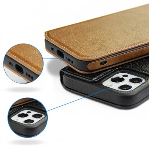 Folio iPhone 13 Cuir : Étui Cartes pour un Usage Quotidien - 4