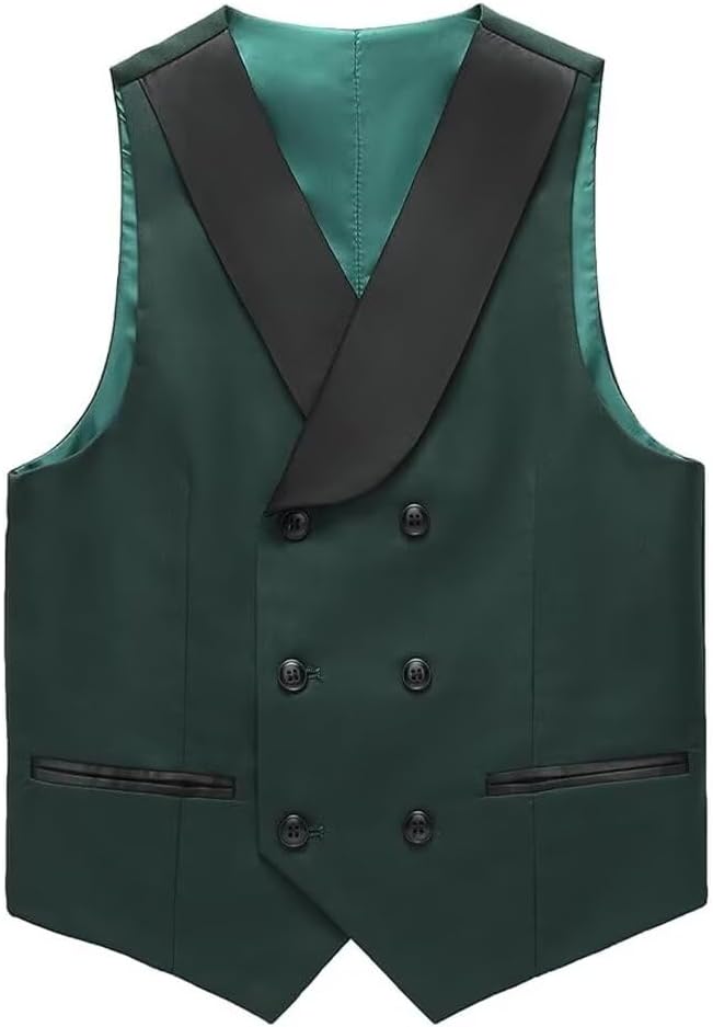 Boys Suits 3 Piece Formal Suits Kids Tuxedo Suits for Boys Peak Lapel Blazer Vest Pants Set