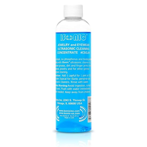 Isonic Ultrasonic Jewelry & Eyeglass Cleaner Solution Concentrate