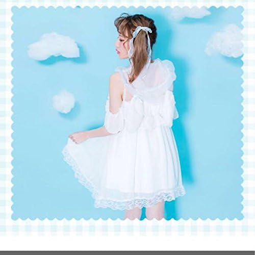 Amazon 完売 シナモロール ワンピース シナモン サンリオコラボ ホワイト白 夢展望アンクルージュaxesシークレットハニー夏 ロリータ系 うさ耳 アニメ 萌えグッズ 通販
