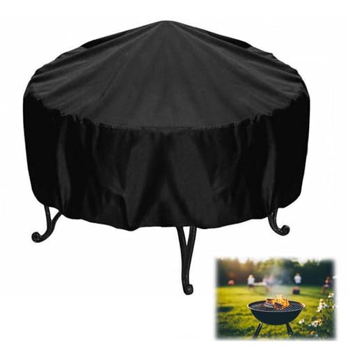 Housse De Protection Pour BraséRos Barbecue ImperméAble Rond, Imperméable Et Coupe-Vent, En Tissu Oxford, Résistante À La Déchirure Et Aux UV, Pour Foyer...
