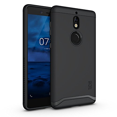TUDIA Merge Designed for Nokia 7 Case, Slim Dual Layer Protective Phone Case Cover for Nokia 7 (Matte Black)