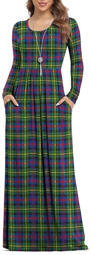 Image of VIISHOW Women's Long Sleeve Loose Plain Maxi Dresses Casual Long Dresses with Pockets
