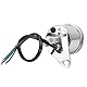 Geschwindigkeitsmesser, Duokon Motorrad LCD Meter Universal Tachometeranzeige Kilometerzähler DC 12 V 0-199km / h(Galvanisiertes Silber)
