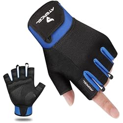 Guantes Para Levantar Pesas Hombre ATERCEL Guantes Gimnasio, para Hombre y Mujer, los Mejores Guantes Gym para Levantamiento de Pesas, Ciclismo, Gimnasio, Entrenamiento, Transpirable y Ajustado