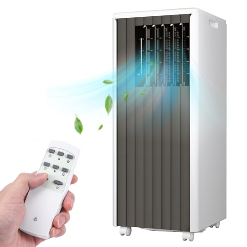 8000BTU Portable Air Conditioners, 3-IN-1 Portable Conditioner with LCD Display Remote Control, Compact AC Unit Cools Rooms up to 350 Sq. Ft, 24H Timer, Sleep Mode, Portable AC for Indoor Room