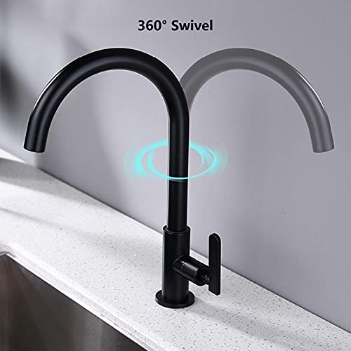 Robinet d'évier de cuisine pour eau froide avec bec à arc élevé