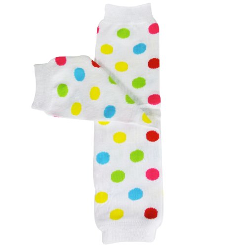 Wrapables Colorful Baby Leg Warmers - Dots Multi-Color