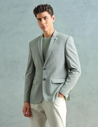 Image of Arrow Men's Zero Calorie Slim fit Textured Blazer