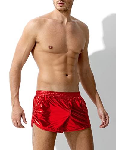 Casey Kevin Sexy Unterwäsche für Mann, Glitzer Hose Kurz, Silvester Outfit Herren, Pailletten Hose