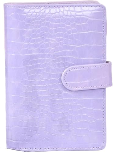 Mirakasa システム手帳 ビジネス手帳 おしゃれ 日記帳 ルーズリーフスケジュール帳 A5 A6 ビジネスノート ノートメモ帳 PUレザーカバー 軽量 ワニ柄 磁石設計 カードスロット付き IDカード クレジットカード収納 文房具 業務用 男女兼用