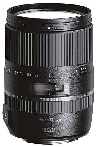 Tamron AF 16 300 mm F/3.5 6.3 Di II PZD Macro   Objetivo para Sony (Distancia Focal 16 300mm, Apertura f/3.5 6.3, Zoom óptico 18.75x, Motor de Enfoque, Macro, Filtro: 67mm) Negro