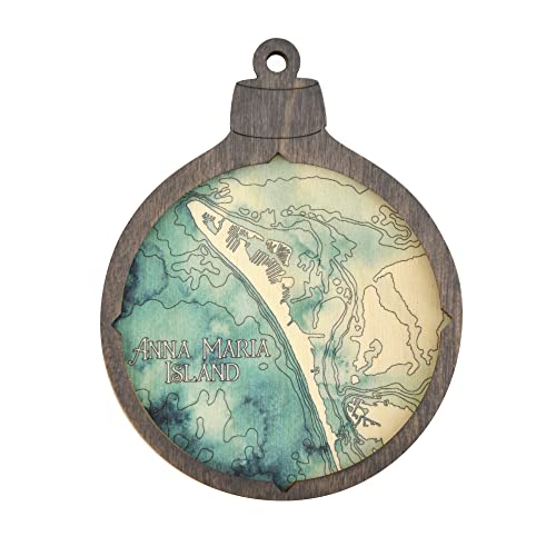 Sea & Soul Anna Maria Island Nautical Map Ornament