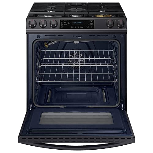 SAMSUNG 6.0 Cu Ft Smart Front Control SlideIn Gas Range Kitchen Stove