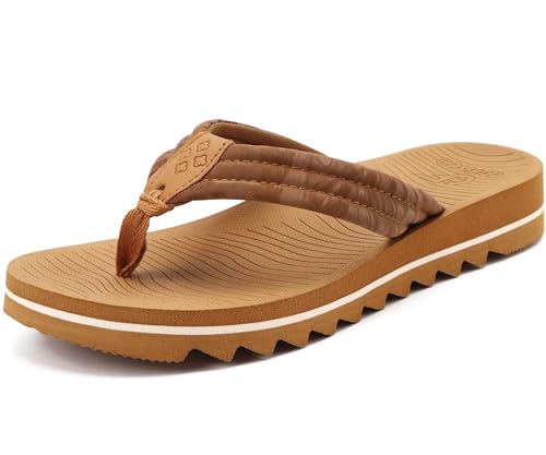 COFACE Womens Memory Foam Flip Flops