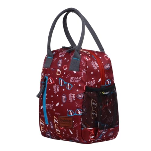 Image of Outrider Polyester Jumbo Lunch Bag,Lunch Bag for Office Men, Women and Kids, Quality Tiffin Bag for School, Picnic, Work, Carry Bag for Lunch Box, 12 litres,