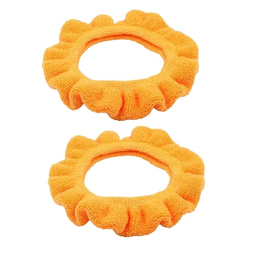 PRETYZOOM Acrylic Toilet Seat Ring Cover 2pcs Thicken Padded Round Seat Pad Warm for Winter