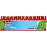 3M Scotch Transparent Greener Tape, 3/4 x 900 Inches, Boxed, 12 Rolls (612-12P)