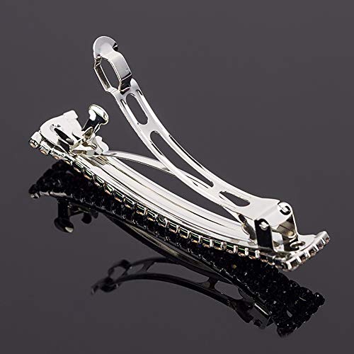 lasenersm Pinzas con Cristales, Pack 2, 7 cm, Plateado miniatura 5