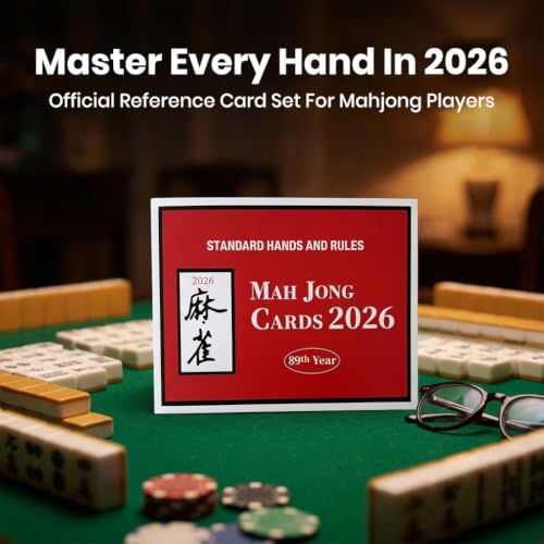 Image of PATPAT 4Pcs Mahjong Card Games Official Revision Mahjong Cards 2026 Rule