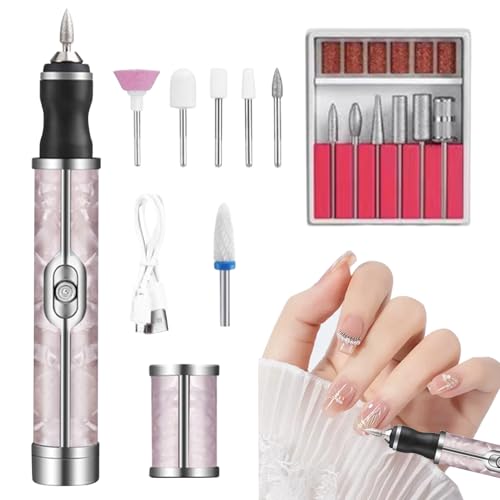 Torno para uñas con accesorios de manicura para quitar esmalte permanente