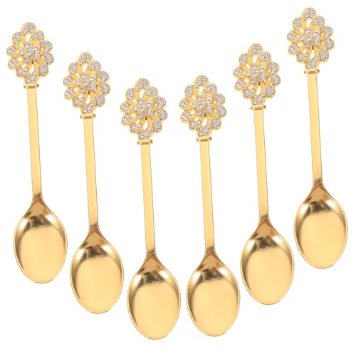 GLEAVI 欧式ロングハンドル多機能合デザートスプーン 軽量製 カフェかき混ぜ用 耐熱設計で アイスやケーキに 食器洗浄機対応