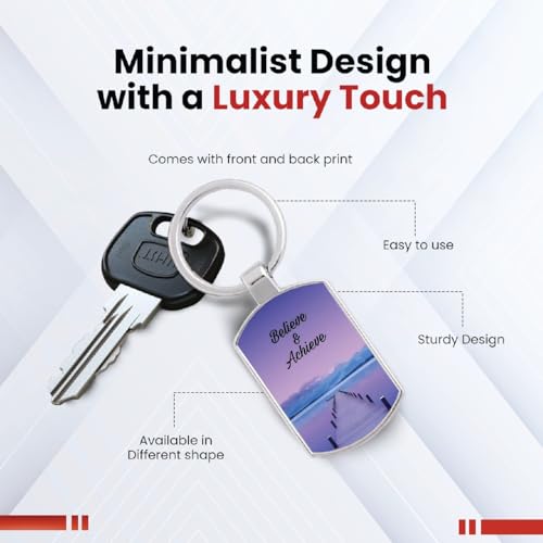 Image of Premium Printed Metal Keychain for Men & Women | High-Definition Artwork Print | Durable Key Ring for Car, Bike, Home & Office Keys | Stylish Decorative Key Holder Gift