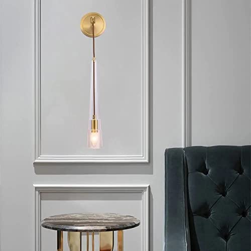Lámpara de pared de cobre WQHPLMD para iluminar salones oscuros con clase 7