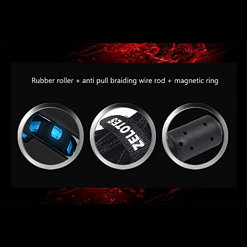 Ratón óptico para juegos C-12 con 12 botones programables y 7 luces LED para jugador 6