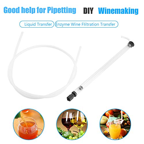 Foto von Automatischer Siphon Weinheber Homebrew Siphon Gehstock mit Schlauch aus Kunststoff für Übertragung Bier und Wein Brewing Ausrüstung