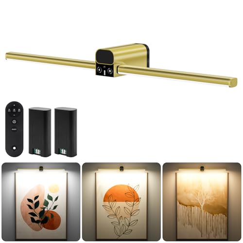 22" Picture Light for Wall, 5000mAh Rechargeable Detachable Battery by Vutirp - Used condition - CA$34.26