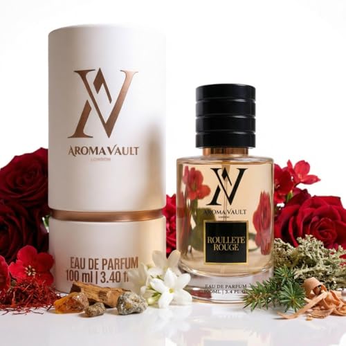 Baccarat Rough 540 | Similar Notes Inspired Eau De Parfum | Fragrance For Men & Women (Unisex) | Roulette Rouge | Long-Lasting & Highly-Concentrated | By The Aroma Vault (100ml)