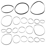 Courroies pour cassettes audio : la courroie en caoutchouc est souple et résistante, durable et compatible avec la plupart des magnétophones à entraînement par courroie. elle répondra parfaitement à vos besoins