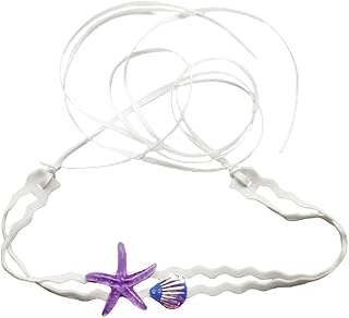Vayator Halloween Party Necklace Decoration Necklace Party Prop Necklace Shell Necklace Accessories Starfish Shell Pendant Short Necklace Collar Chain Necklace Back Lacing Necklace (White)