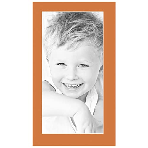 11x22 Tangerine / Octoberfest Custom Mat for Picture Frame with 7x18 opening size (Mat Only, Frame NOT Included)