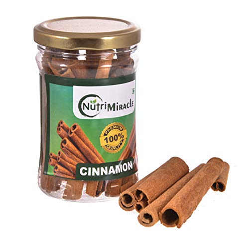 Image of NUTRI MIRACLE 50gm Whole Spice Cinnamon Sticks 50gm, Dalchini