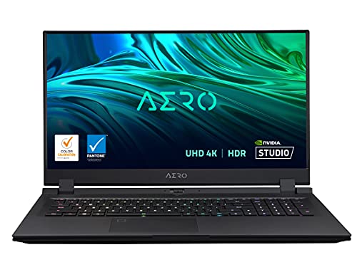 GIGABYTE AERO 17 HDR YD - 17.3" UHD 4k IPS 300Hz, Intel Core i9, NVIDIA GeForce RTX 3080 Laptop GPU 8GB GDDR6, 32GB RAM, 512GB SSD+1TB SSD, Win10 Pro, Creator&Gaming Laptop(AERO 17 HDR YD-93US548SP)