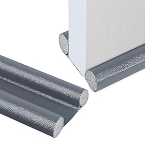 37in/96cm onder de deur tochtstrip dubbele zijdeur tochtstopper tochtstrip voor deuren verstelbare deurafdichtingsstrip geluiddichte tochtstrip voor onderkant van de deur (grijs)