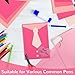 100 Sheets Colored Cardstock Blank Colorful Thick Paper 92LB/250gsm Cards Stock for Invitations, Postcards, Photos, DIY Crafts Greeting Card Making Scrapbook Supplies (Pink, 4” x 6”)
