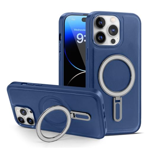 Étui en cuir pour iPhone 13 Pro Max ENILSA avec support anneau
