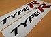 Type R FK2 FN2 FD2 - Fits Civic K20 - Reproduction Decal/Stickers - car Racing Sticker Pocket Rocket touge Drift