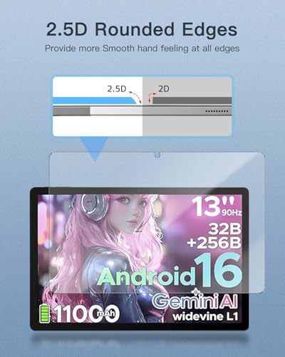 Protector de pantalla vidrio templado 9H para DOOGEE U13 Tablet miniatura 4